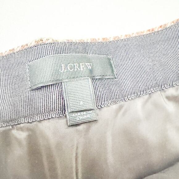J. Crew Plaid Patterned Lambs Wool Lined Mini Skirt Size 4 - Picture 3 of 6